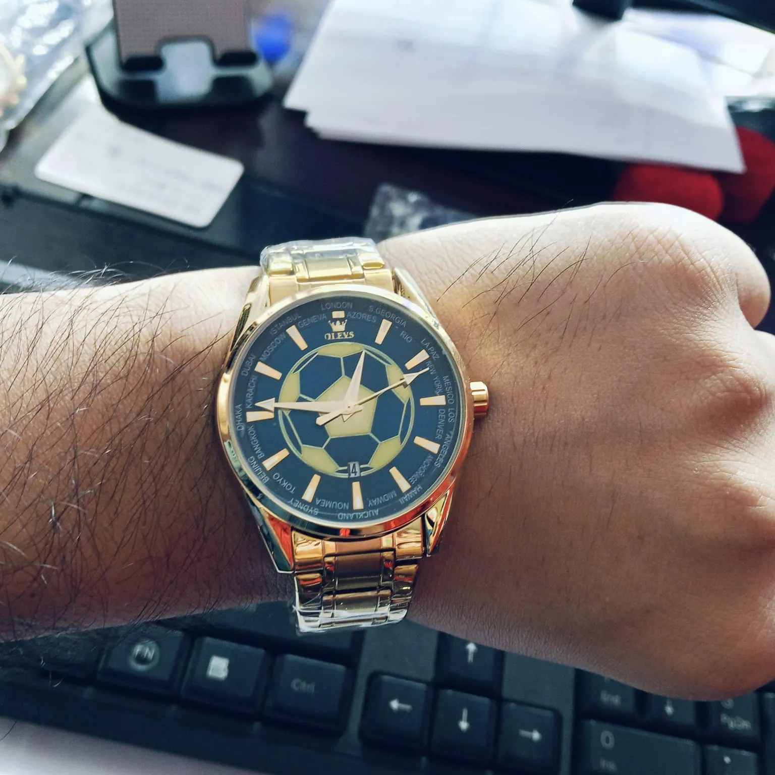 Picture of OLEVS 9949 Football Dial Men Business Sport Quartz Watch