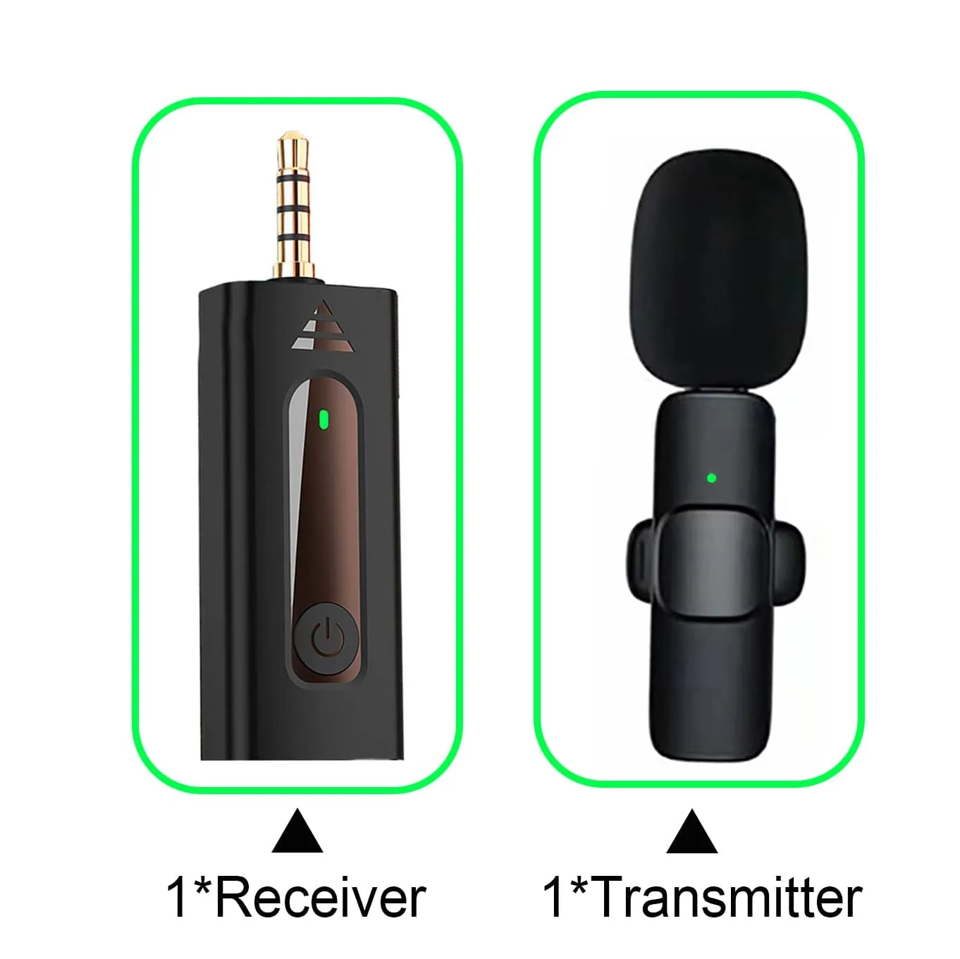 Picture of K35 Wireless Collar Microphone for Vlogging Interview Live Streaming YouTube Compatible with BT Speakers, DSLR Camera