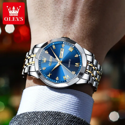Picture of OLEVS 9931G New Exclusive Design Quartz Watch for Men Nevy blue