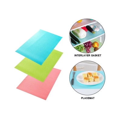 Picture of 4 Pcs Easy Clean Multipurpose Mat or Refrigerator Mat or Fridge Inside Mat
