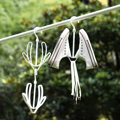 Picture of 2 Pcs 360 Degree Rotatable Shoe Dry hanger or Cloth, Bag, Cap Drying Hanger(Multicolor)