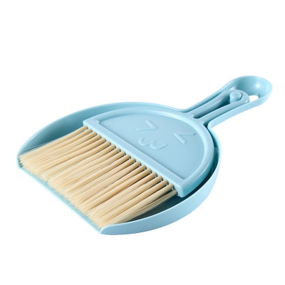 Picture of 1 Pcs Desktop Mini Broom Computer Debris Cleaning Brush Plastic Broom and Dustpan Set(Multicolor)