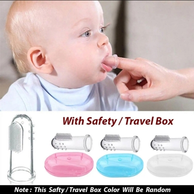 Picture of Baby Finger Brush Or Transparent Silicon Finger Brush For Baby(Multicolor)
