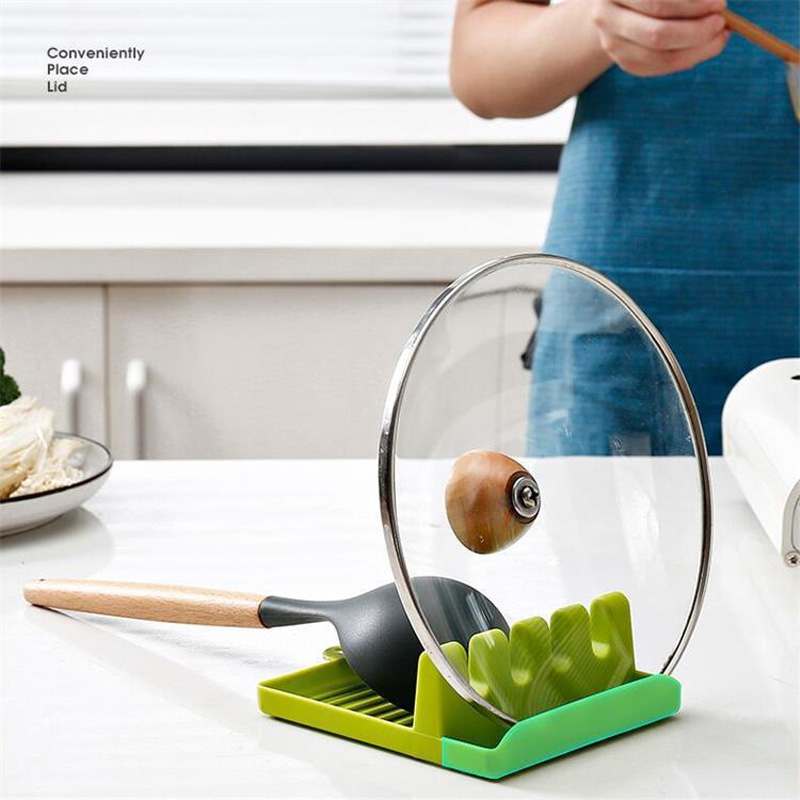 Picture of High Quality Kitchen Spoon Holder Utensil Organizer Spoon Rest Non-slip Spoons Pad Kitchen Utensil
