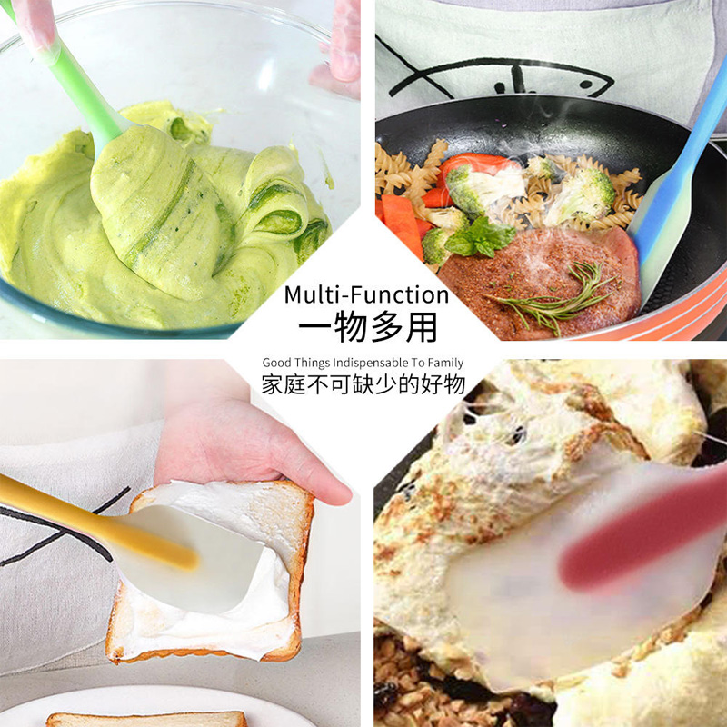 Picture of 1 Pcs Silicone Spatula Silicone Heat Resistant Set Silicone Scraper Baking Pastry Cake Tools(Multicolor)