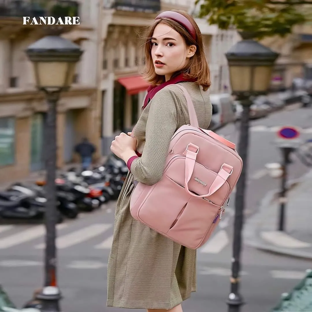 Picture of New leisure nylon ladies CHINA Bagpack (Pink)