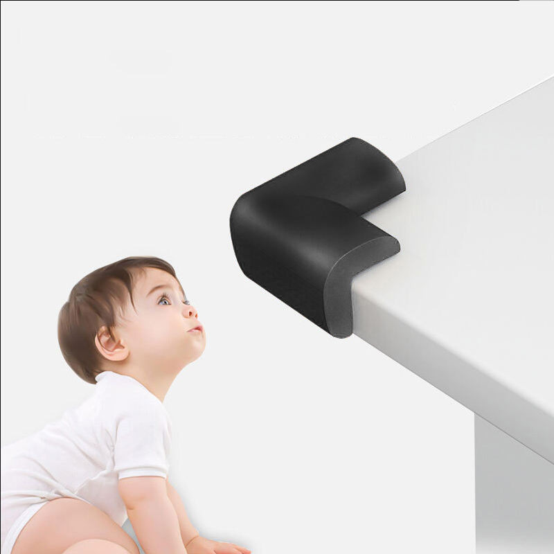 Picture of 4 Pcs Baby Proofing Corner Guards & Edge Protectors Pre-Taped Table Corner Protector Child Safety Furniture Bumper Sharp Corner(Multicolor)