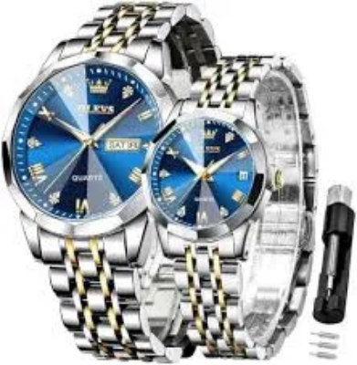 Picture of Butter Fly Lock OLEVS 9931G New Exclusive Design Quartz Watch for Men (Blue)