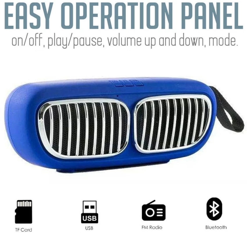 Picture of Portable Wireless Nbs-11 Bluetooth Speaker High Bass and Clear Sound Pendrive Support/Micro SD Card Slot with Built-in Microphone