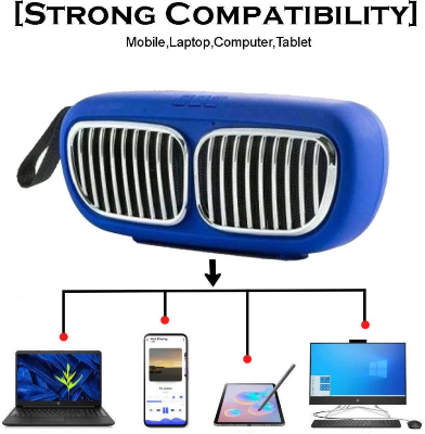 Picture of Portable Wireless Nbs-11 Bluetooth Speaker High Bass and Clear Sound Pendrive Support/Micro SD Card Slot with Built-in Microphone