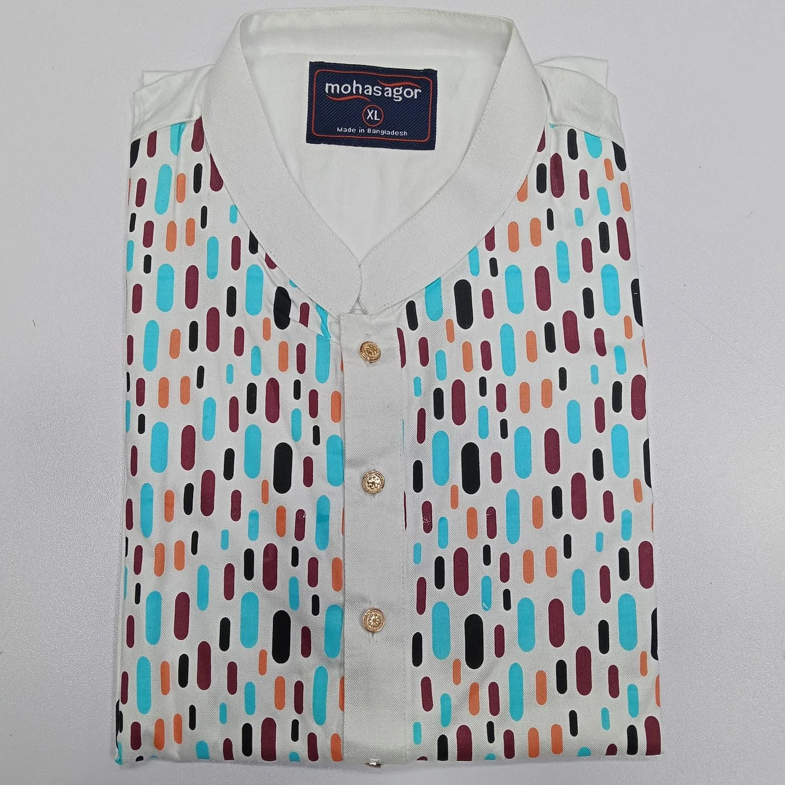 Picture of Colors Printed Stylish Semi Logn Panjabi