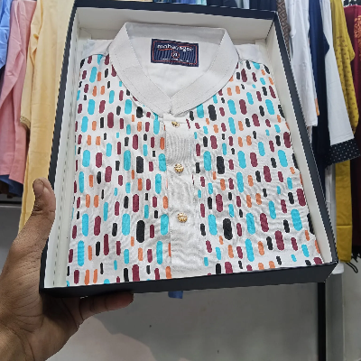 Picture of Colors Printed Stylish Semi Logn Panjabi