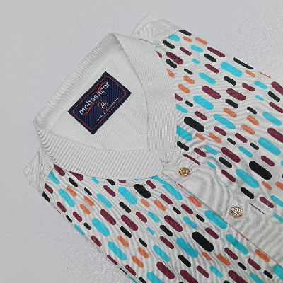 Picture of Colors Printed Stylish Semi Logn Panjabi