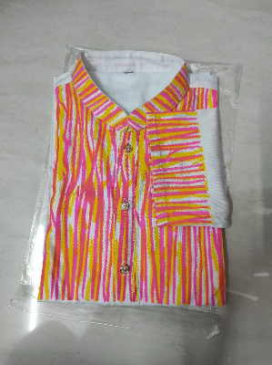 Picture of Colors Printed Stylish Semi Logn Panjabi