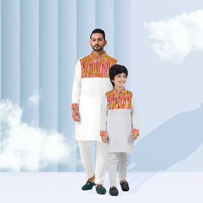 Picture of Father & Son Matching Panjabi Set