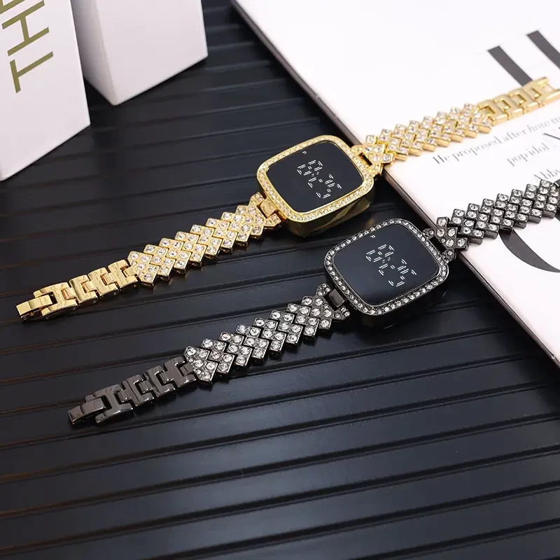 Picture of Elegant Luxury Full Diamond Touch Screen Ladies Watch