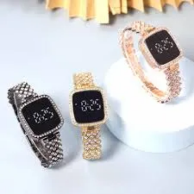Picture of Elegant Luxury Full Diamond Touch Screen Ladies Watch