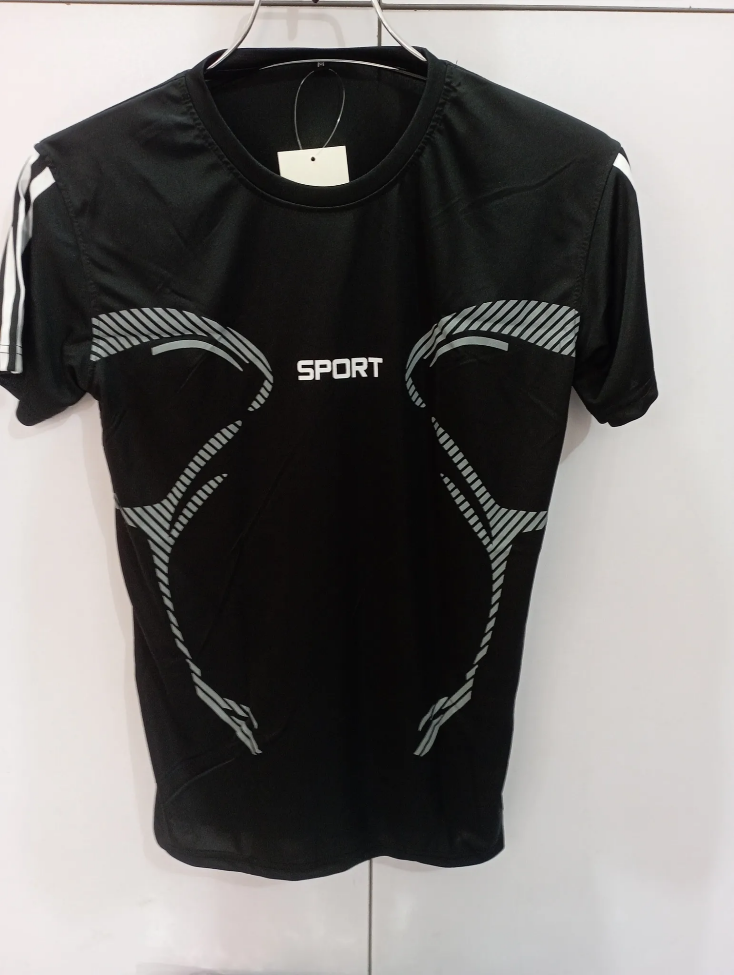 Picture of Stylish Comfortable sports T-Shirt (Black)