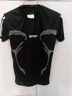 Picture of Stylish Comfortable sports T-Shirt (Black)