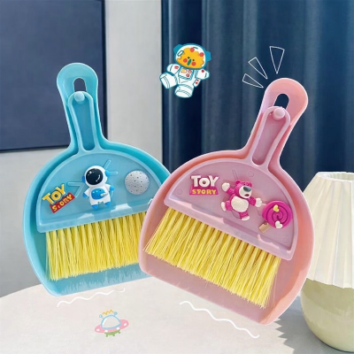 Picture of 1 Pcs Home desktop mini broom Computer keyboard debris cleaning brush Small broom set with dustpan Kitchen debris brush