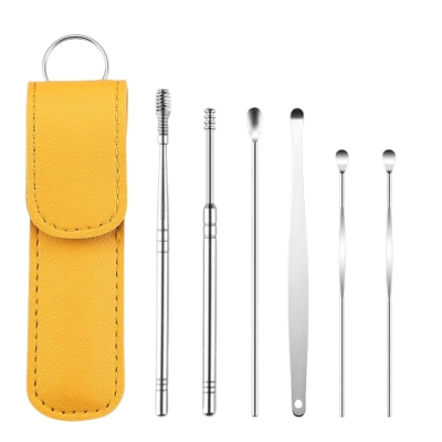 Picture of 6 Pcs Set Ear Cleaning Kit,or Ear Cleaning Tools(Silver)