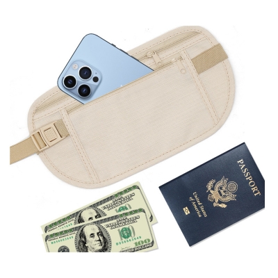 Picture of 1 Pcs Super Outdoor Waist Belt Bag Travel Anti-theft Waist Packs Hidden Under Clothes Belt Wallet Security Travel Pouch