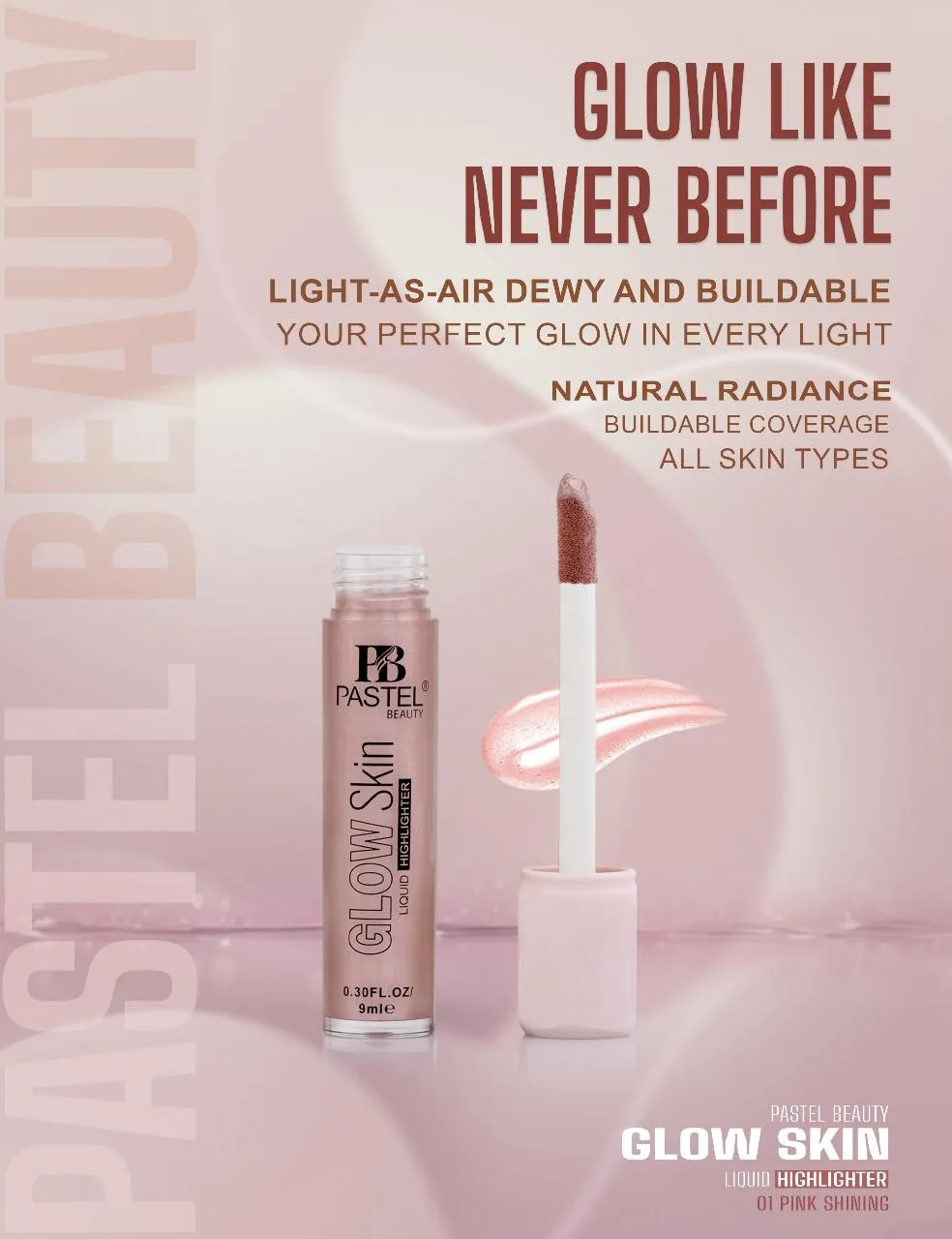 Picture of Pastel Beauty Glow Skin Liquid Highlighter ( PINK SHINING )