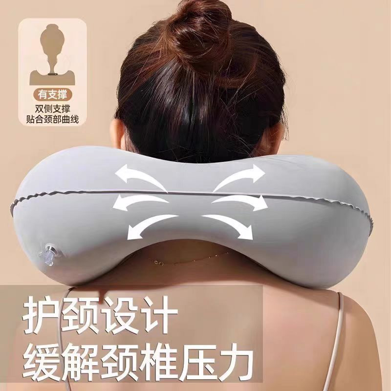Picture of Foldable Press Inflatable Pillow Portable Airplane Neck Travel U-shaped Pillow for Travel