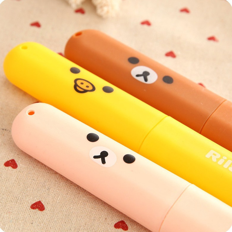 Picture of 1 Pcs Portable Toothbrushes Box Dust proof toothbrush storage box travel toothbrushes case(Multicolor)