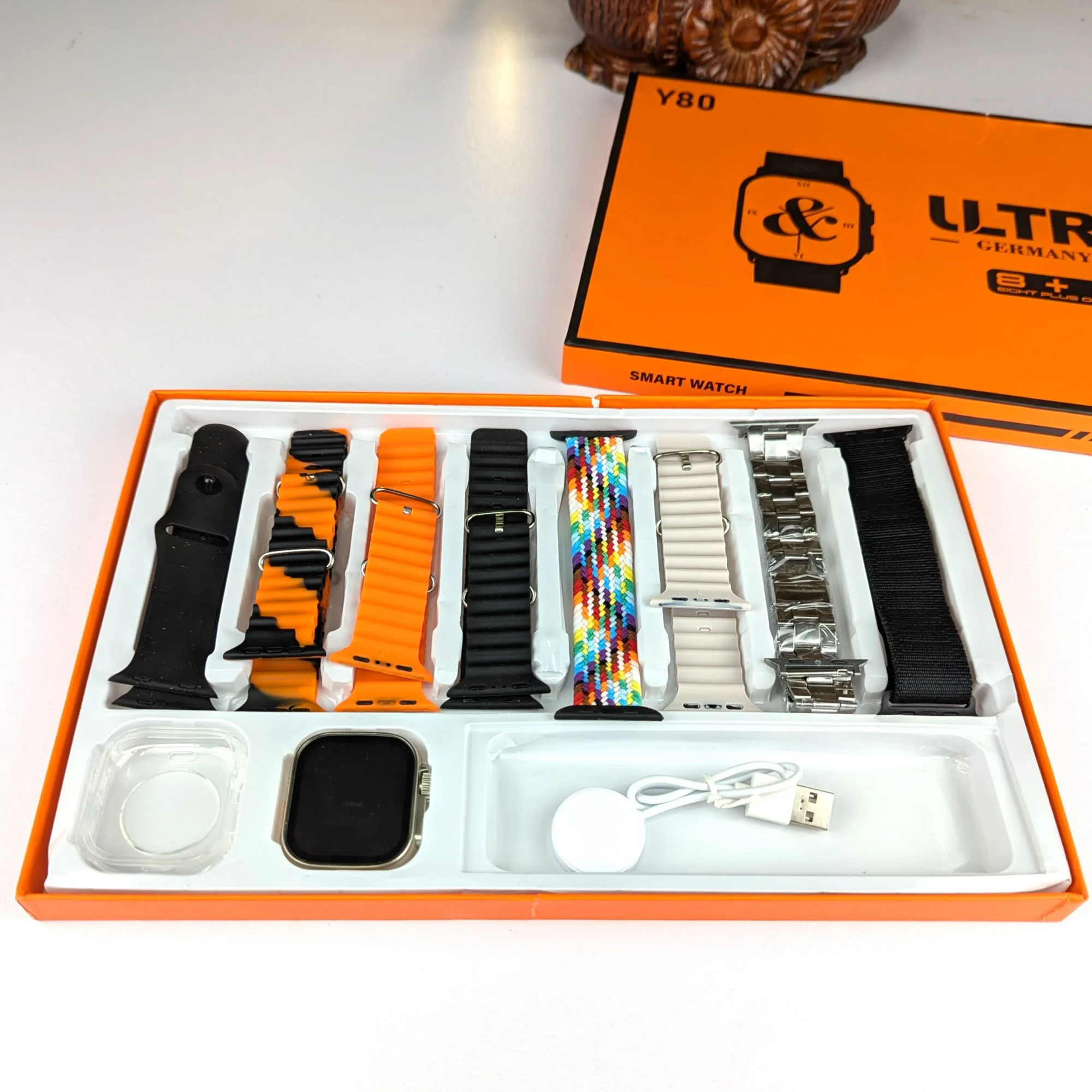 Picture of Y80 Ultra Smartwatch With 8 Strap