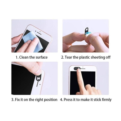 Picture of 2 Pcs Webcam Cover Computer Camera Lens Cover Protector Laptops PC Lens Privacy OEM Custom logo Slider Privacy Protector Plastic