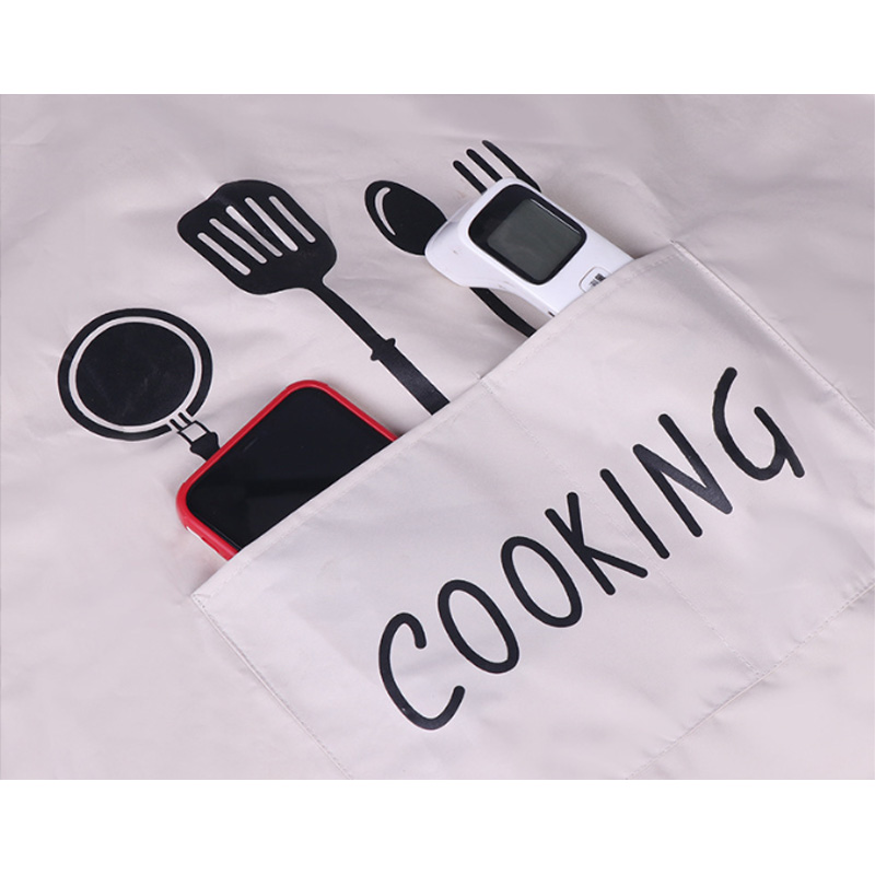 Picture of Household Waterproof Hand-wiping Apron Kitchen Oil-proof Apron Adult Cooking Hanging Neck Bibs Home Aprons Kitchen Accessories