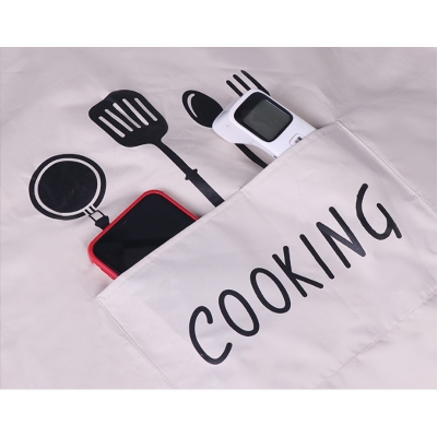 Picture of Household Waterproof Hand-wiping Apron Kitchen Oil-proof Apron Adult Cooking Hanging Neck Bibs Home Aprons Kitchen Accessories