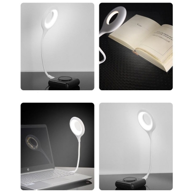 Picture of Voice Control Led Night Light USB Smart Desk Lamp English Portable Foldable Table Lamp Sleep No Wifi Required(White)