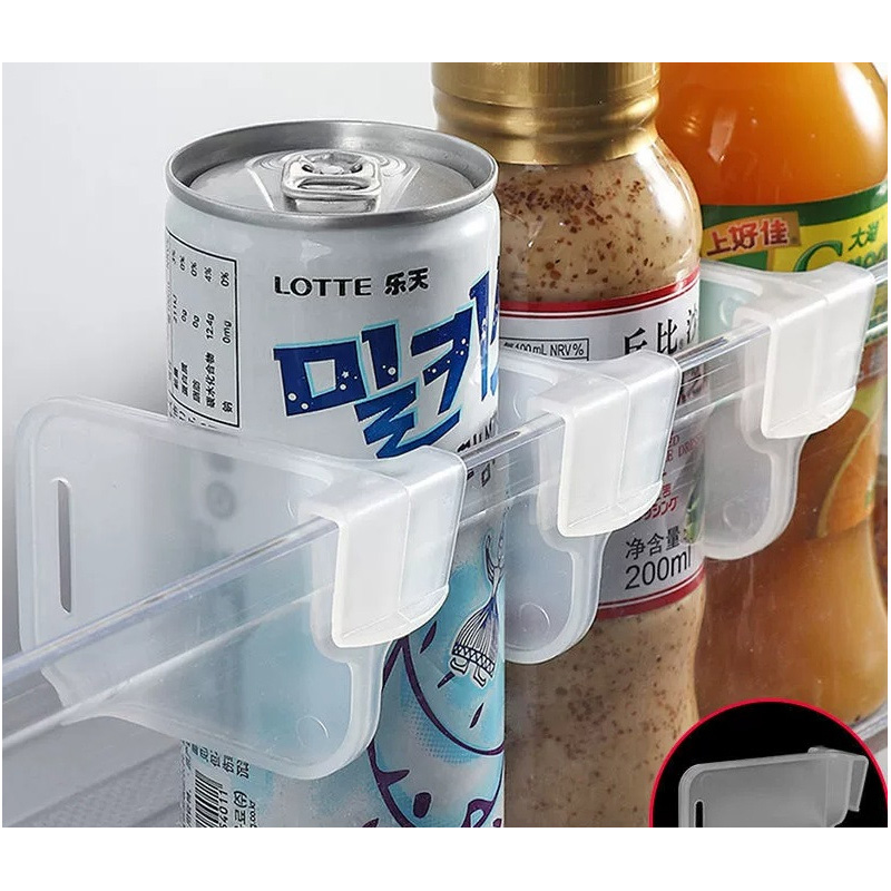Picture of 10 Pcs Refrigerator Side Divider Household Refrigerator Small Storage Divider Kitchen Storage(Tranaparent)
