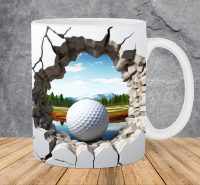 Picture of 3D Ball Hole In A Nature Design Mug