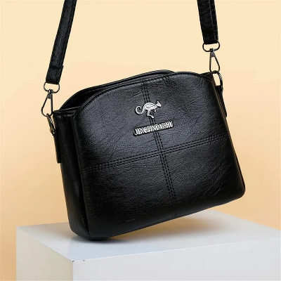 Picture of 3 Layers Luxury Messenger Crossbody Bags black