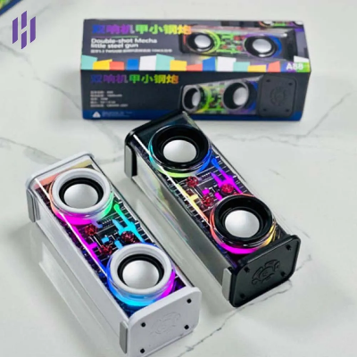 Picture of V8 Transparent Mechanical TWS Subwoofer Wireless Bluetooth Speaker