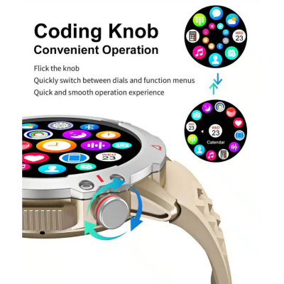 Picture of TF10 PRO Smart Watch/Sports Watch in round dial with AMOLED 1.53 Display