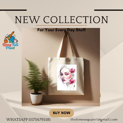 Picture of Aesthetic Art Canvas Tote Bag Aesthetic Pic Print Storage Bags Student Black Tote Bags