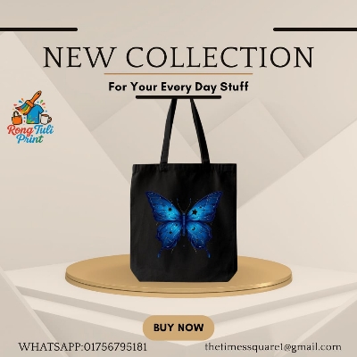 Picture of . Aesthetic Printed Tote Bag – College, Office & Shopping Bag for Women