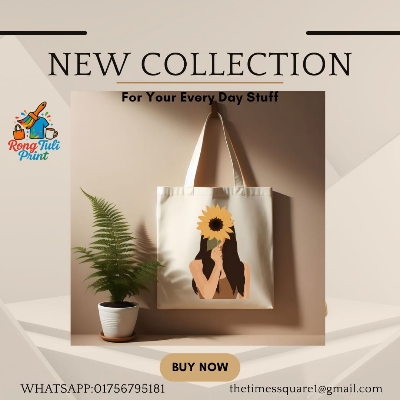 Picture of Premium Canvas Tote Bag – Nature Inspired Print | Daily Use
