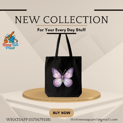 Picture of Canvas Tote Bag for Girls – College, School & Shopping Use | Printed & Stylish