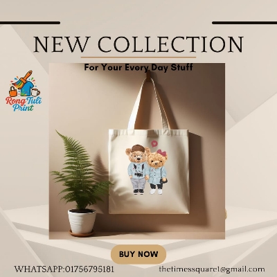 Picture of Trendy Tote Bag for Girls – School/College Friendly | Eco Cotton Canvas Bag