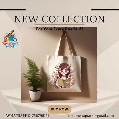 Picture of Tote Bag for Girls – Stylish Canvas Bag for College, School & Daily Use