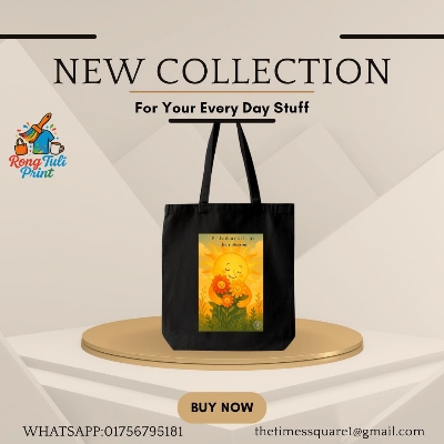 Picture of Cotton Tote Bag – Girls College Bag | School Use | Reusable & Eco-Friendly