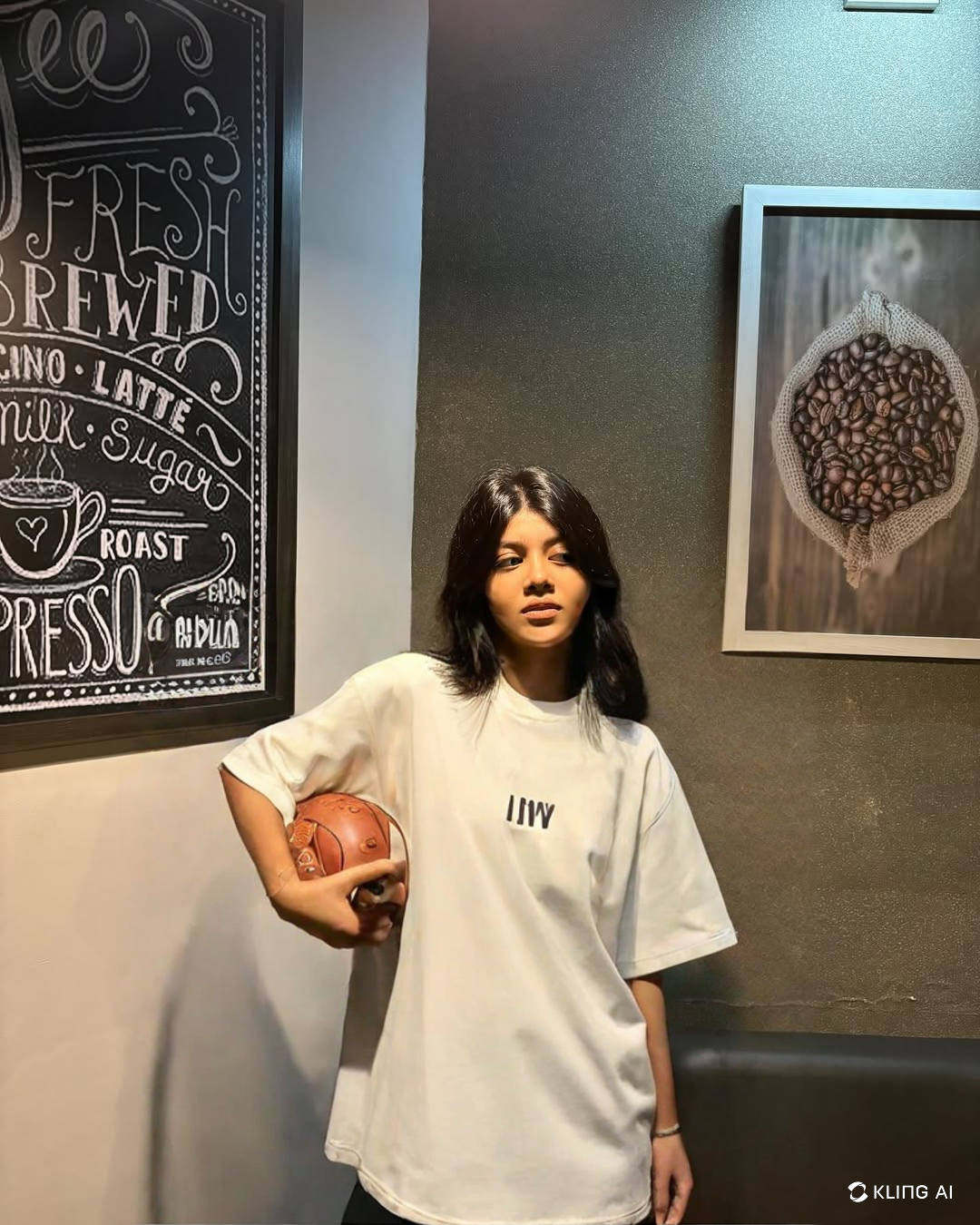 Picture of Black/White t-shirt//Oversized t-shirt Bangladesh White