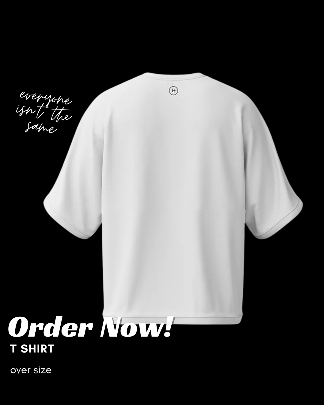 Picture of Oversized Women’s Fashion Top//  Street Style Women’s T-Shirt // Classic Cotton Tee for Women // Summer Casual Women’s Shirt // Everyday Women’s Fashion Tee White