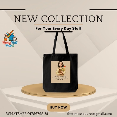 Picture of Art Printed Canvas Bag for Girls – School, College & Casual Daily Bag BD