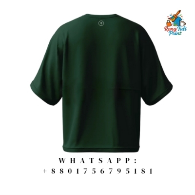 Picture of Green Premium Quality - Drop shoulder t-shirt Deep green